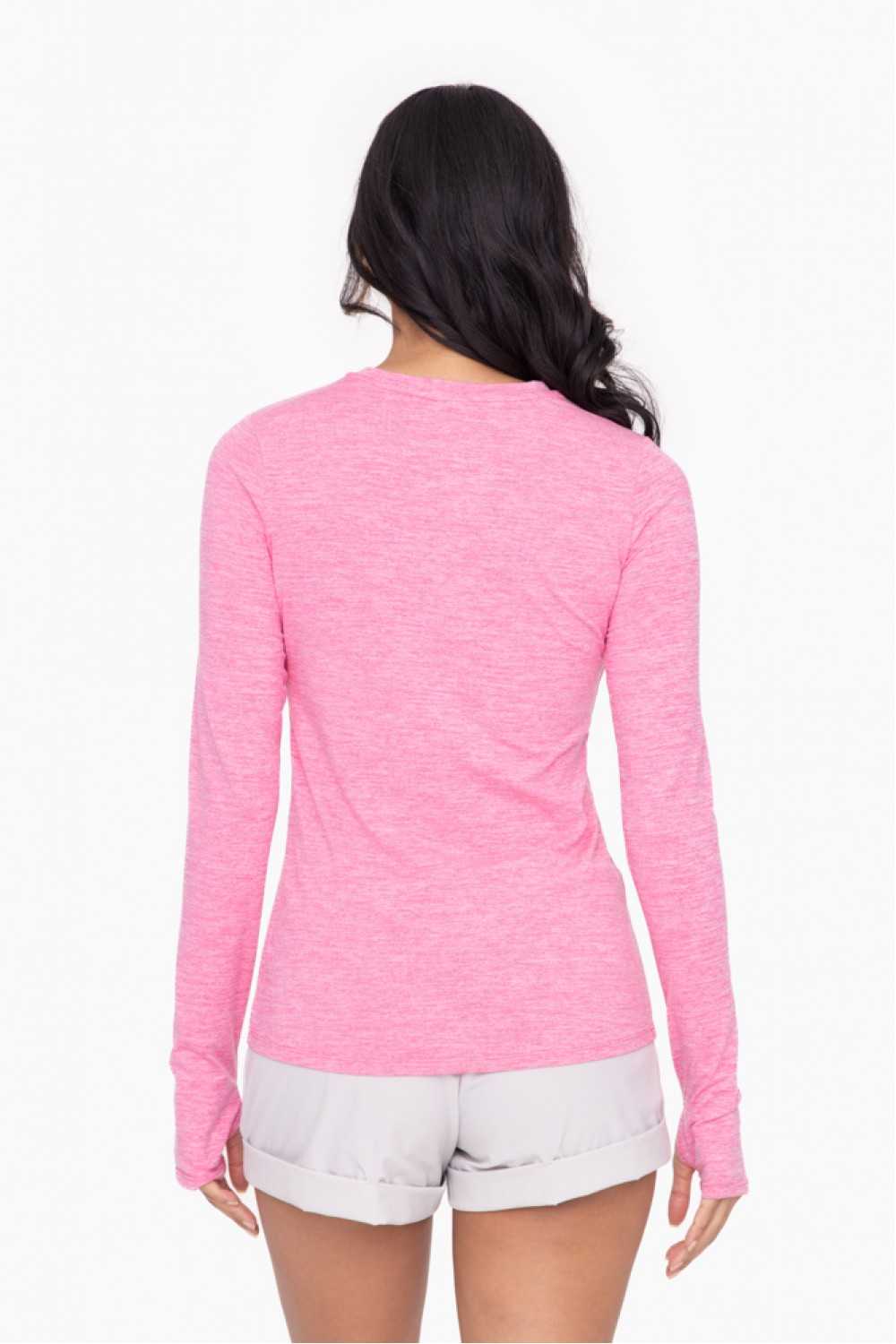 Active Long Sleeve Pullover with Thumb Holes