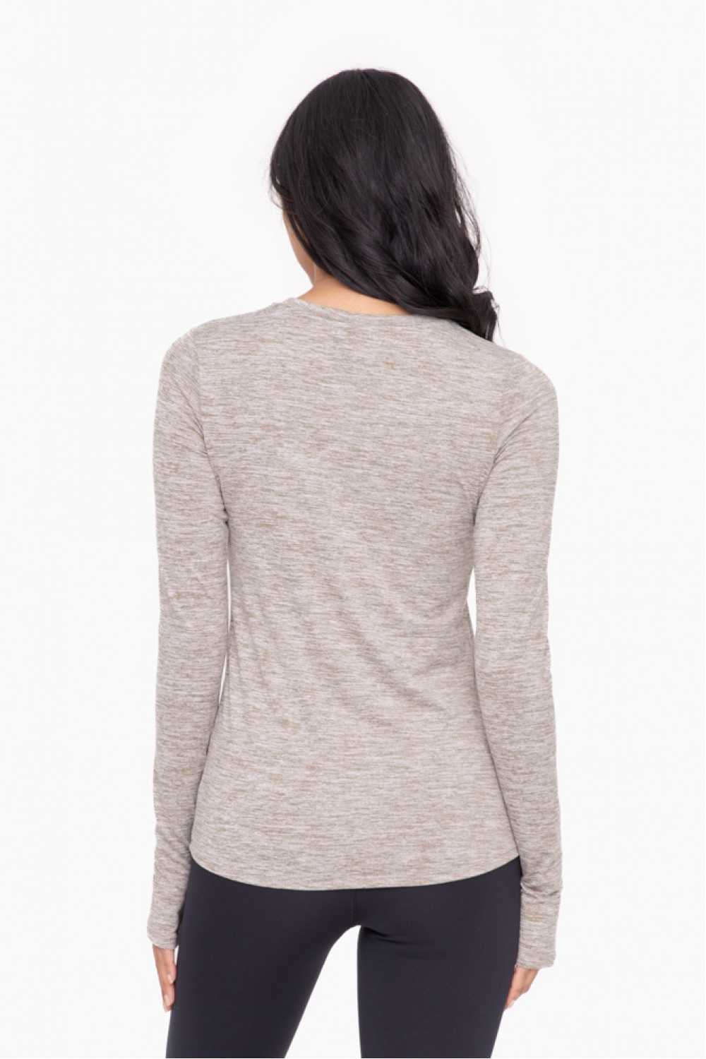 Active Long Sleeve Pullover with Thumb Holes