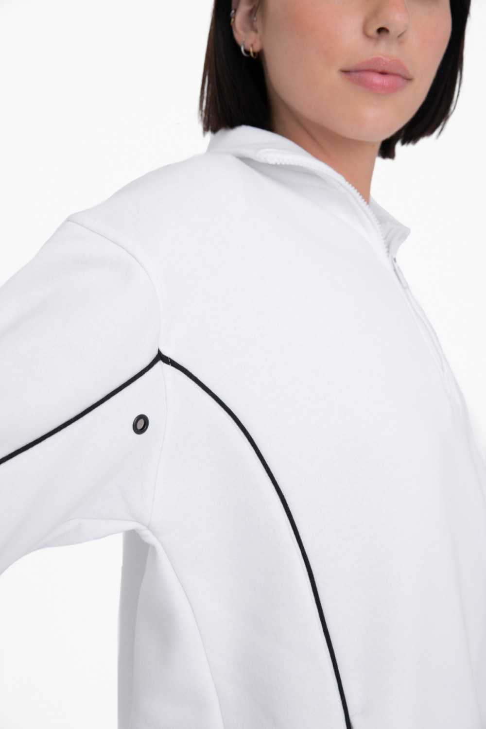 Boyfriend Fit Brushed Fleece Half Zip