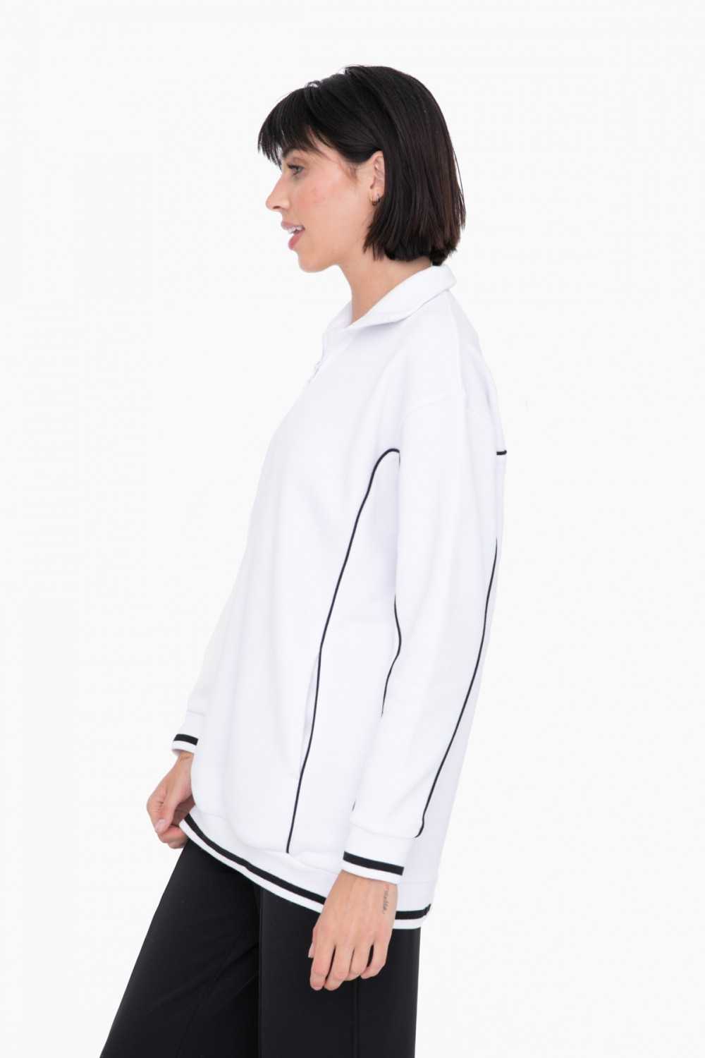 Boyfriend Fit Brushed Fleece Half Zip
