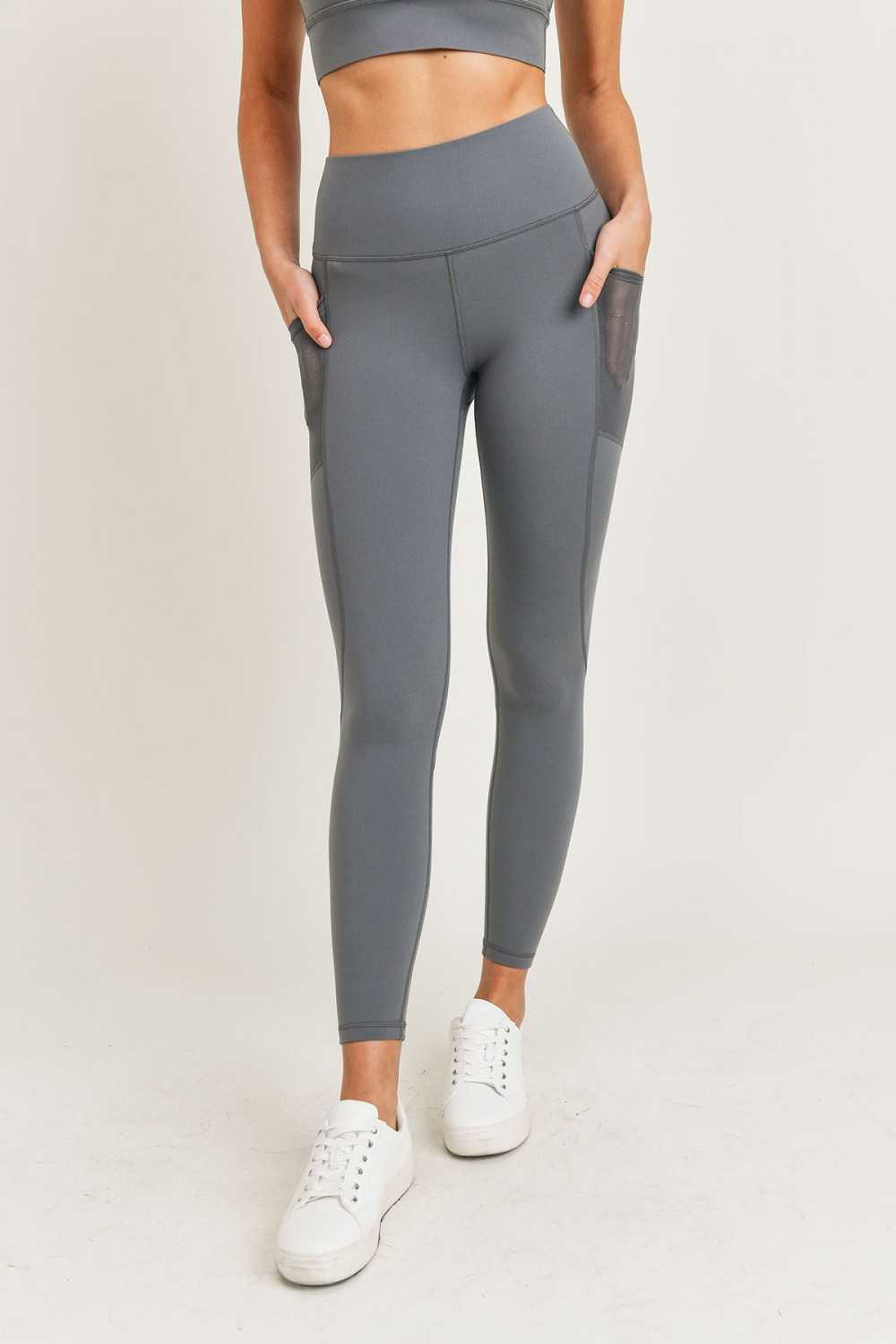 BRONZE Contour Band Essential Lycra High-Waisted Leggings