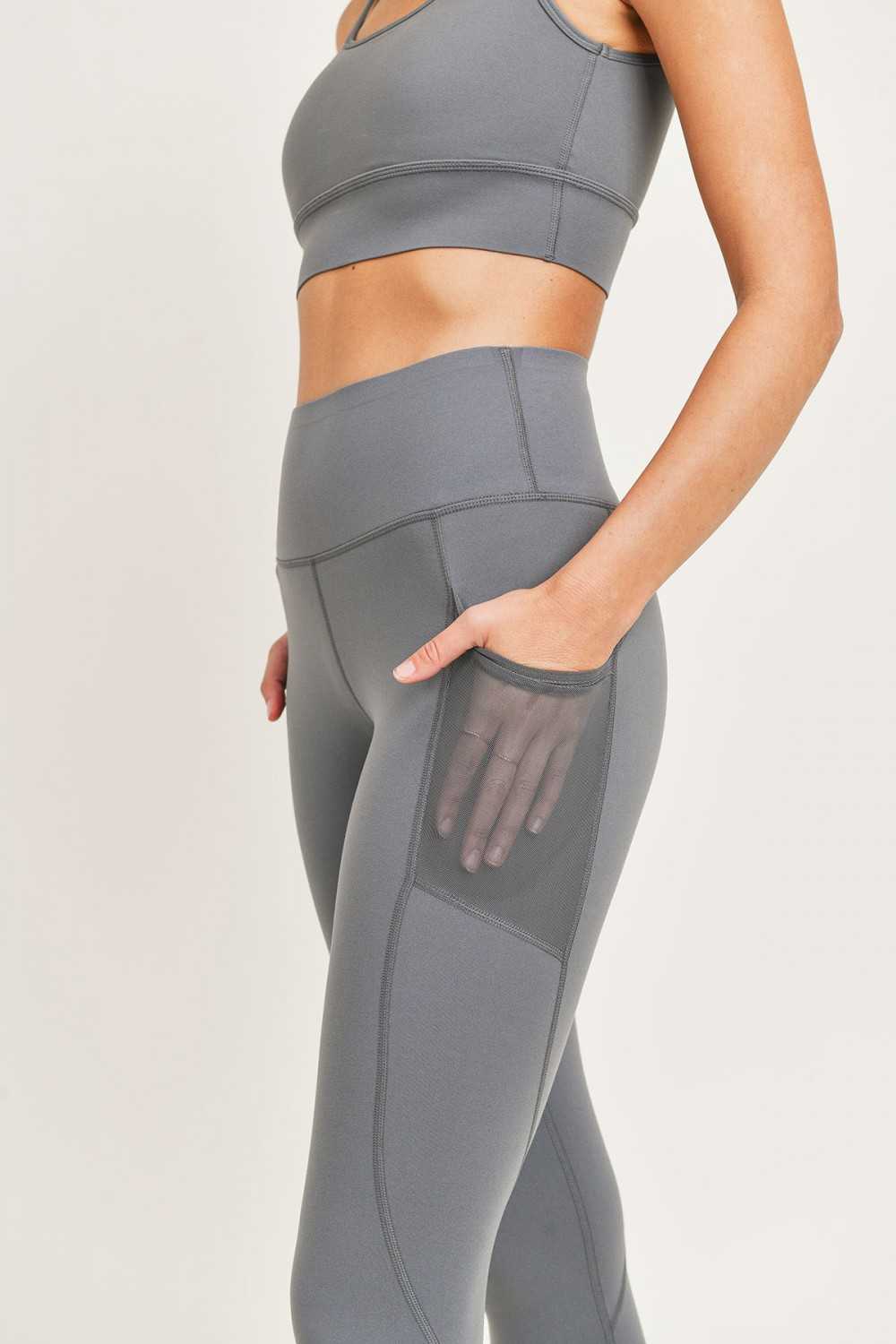 BRONZE Contour Band Essential Lycra High-Waisted Leggings