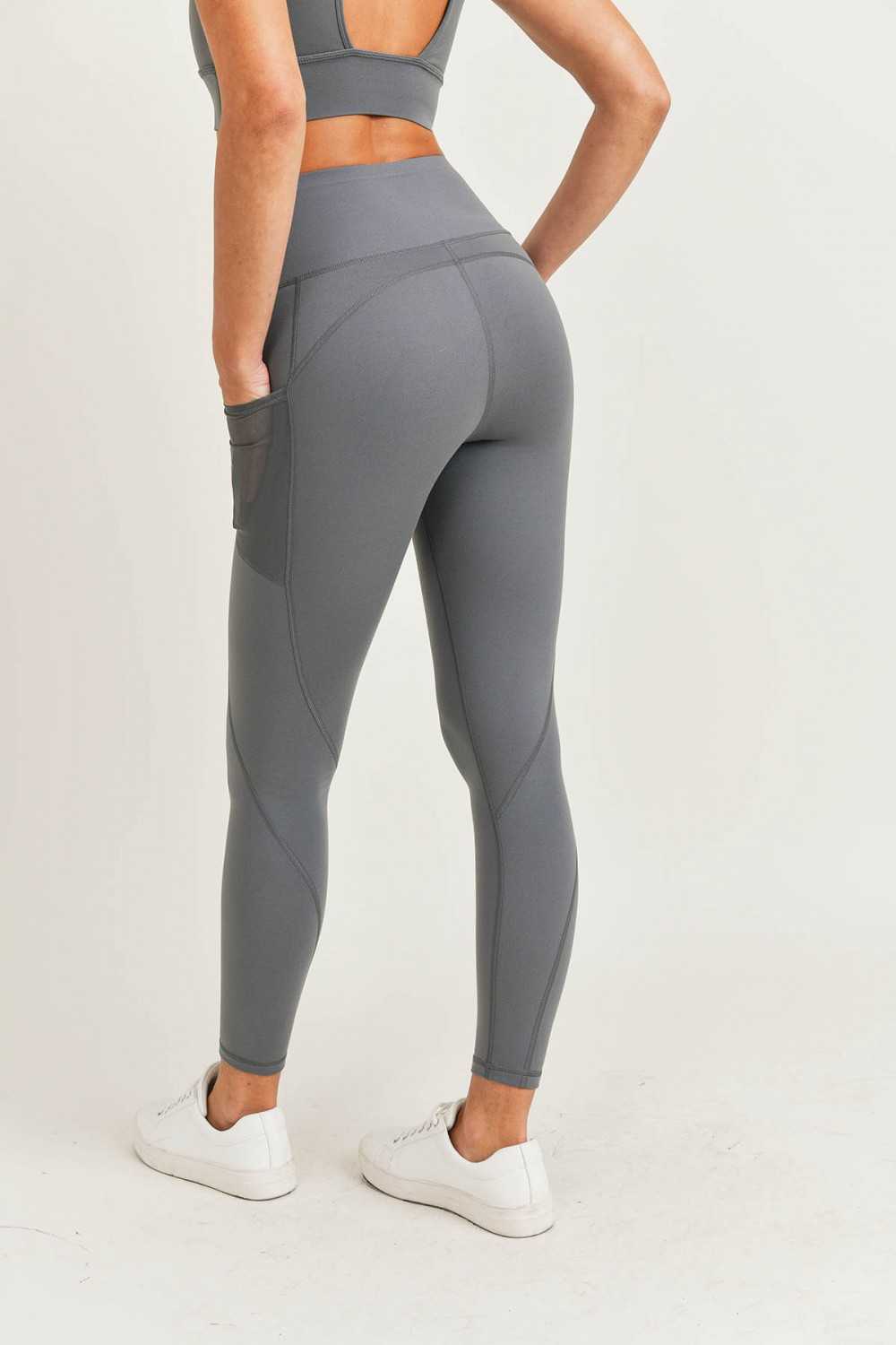 BRONZE Contour Band Essential Lycra High-Waisted Leggings