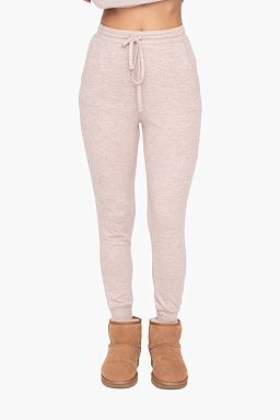 Brushed Lounge Joggers Mocha