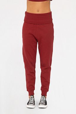 Brushed Slim Fit Lounge Joggers Red velvet