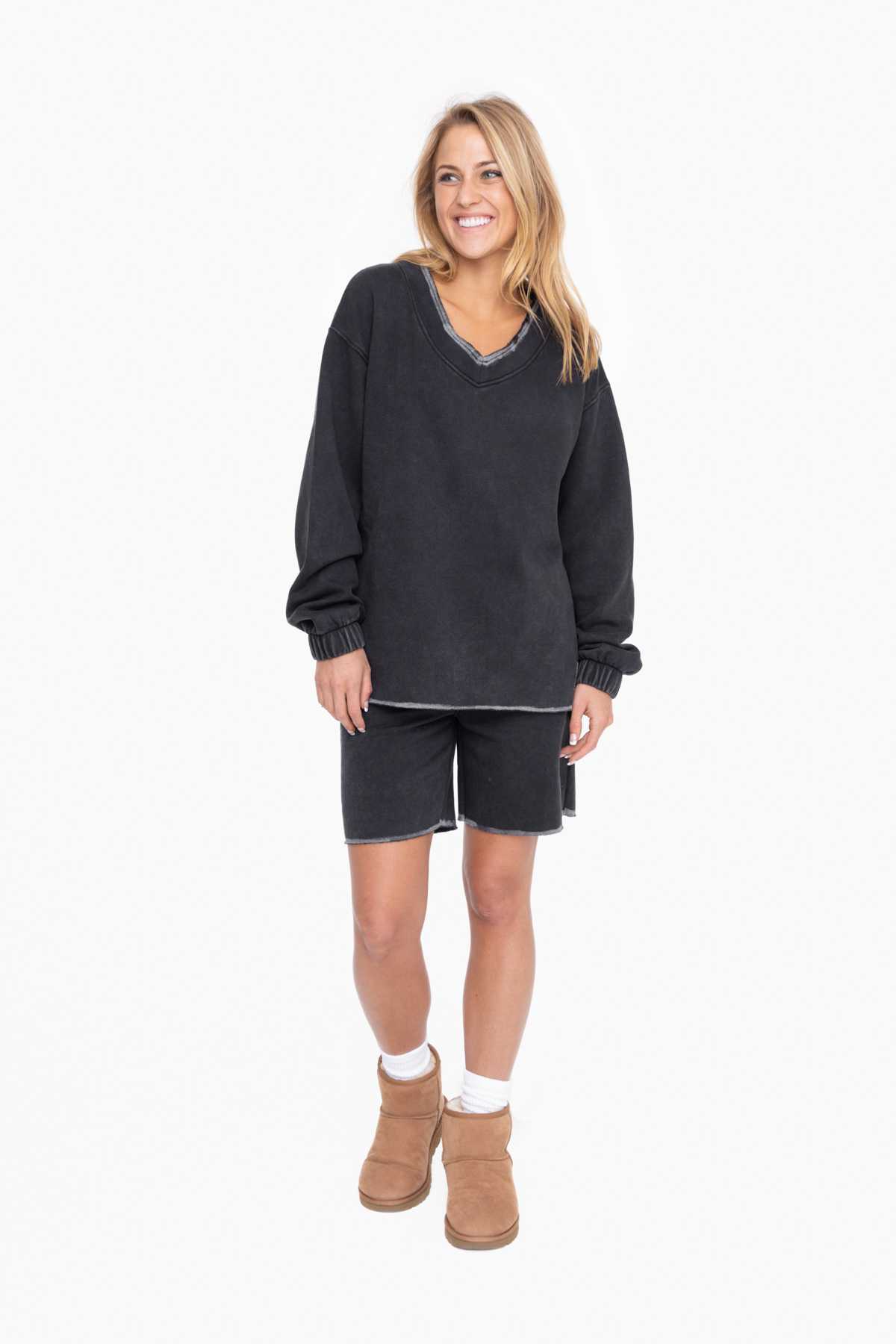 Casual Long Sleeve Black