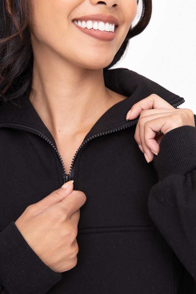 Casual Sweatshirt & Hoodie Black