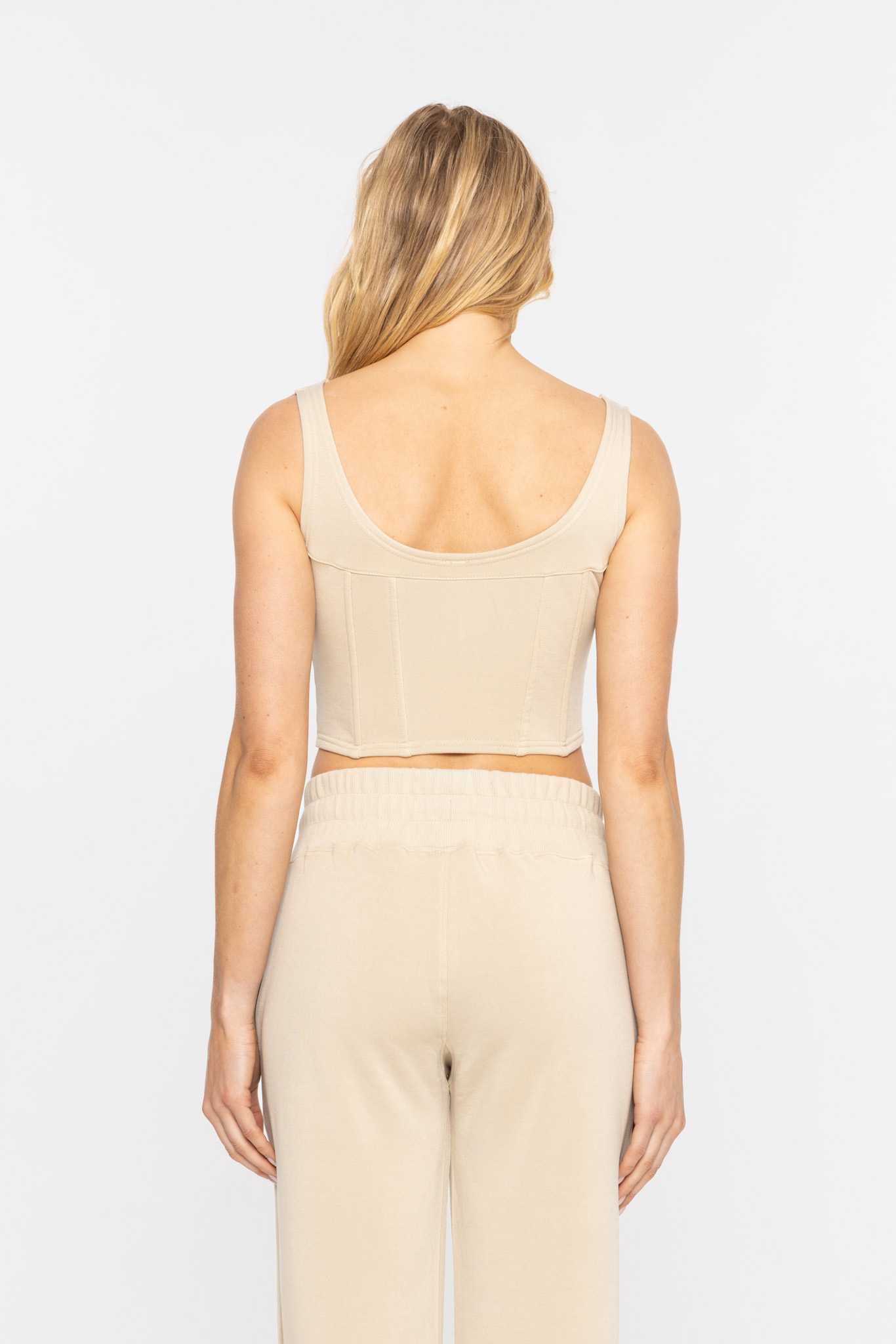 Casual Tank Top Green khaki