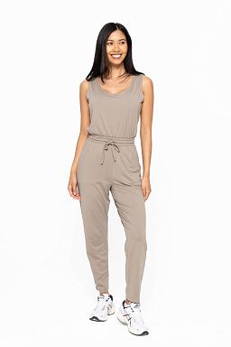 Chic Fit Tank Jumpsuit Warm grey