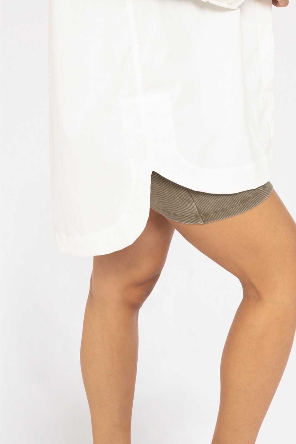 Classic Oversized Button-Up Shirt White