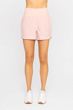 Comfort Waist Active Shorts Rose