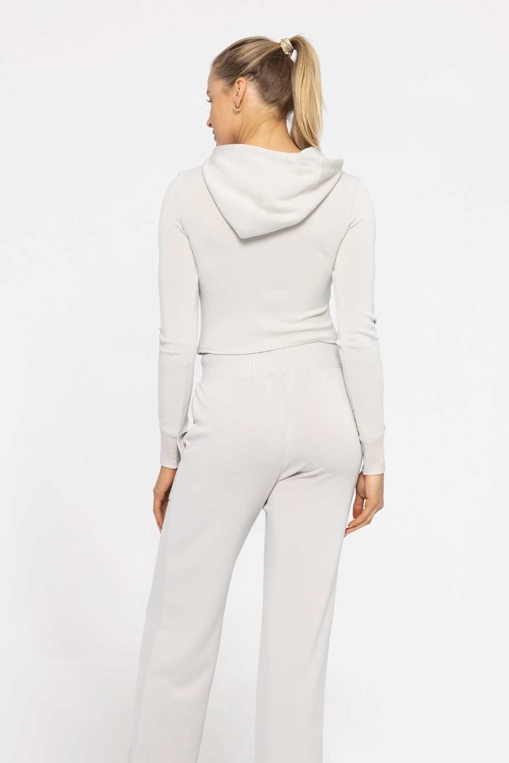 Corsetedge Statement Hoodie Pale grey