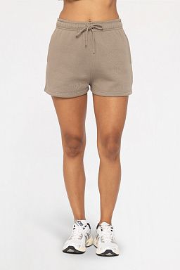 Cotton Blend Sweat Shorts Warm grey