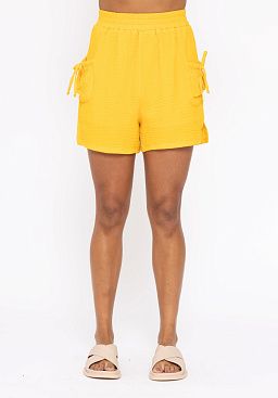 Cotton Gauze Loose Fitting Shorts Mango