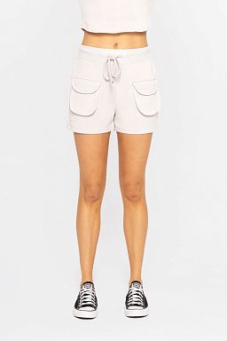 Cozy Comfort Cargo Shorts Pale grey