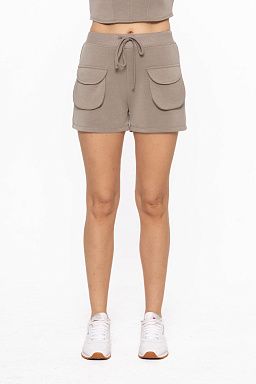 Cozy Comfort Cargo Shorts Warm grey