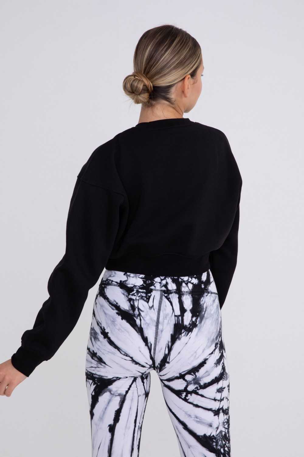 Cropped Fleece Sweatshirt