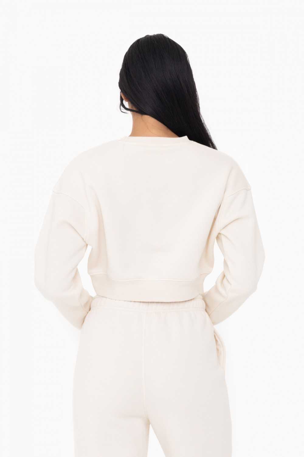 Cropped Fleece Sweatshirt