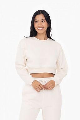 Cropped Fleece Sweatshirt