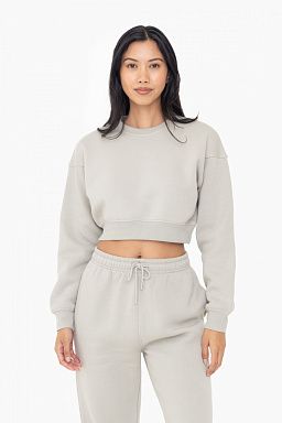 Cropped Fleece Sweatshirt