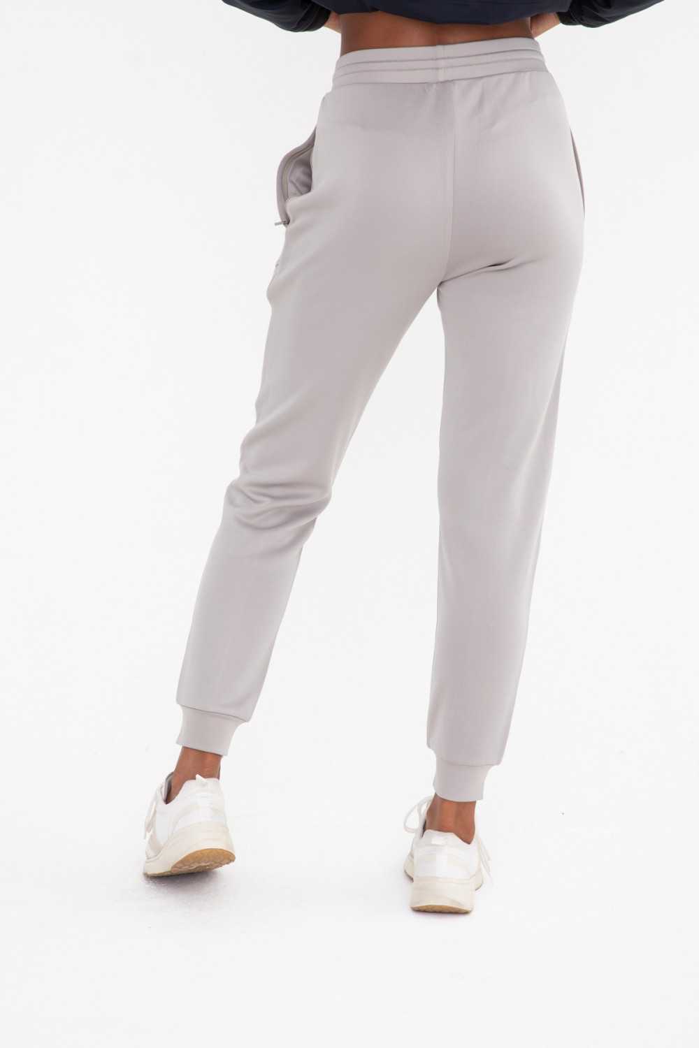 Cuffed Joggers with Zippered Pockets