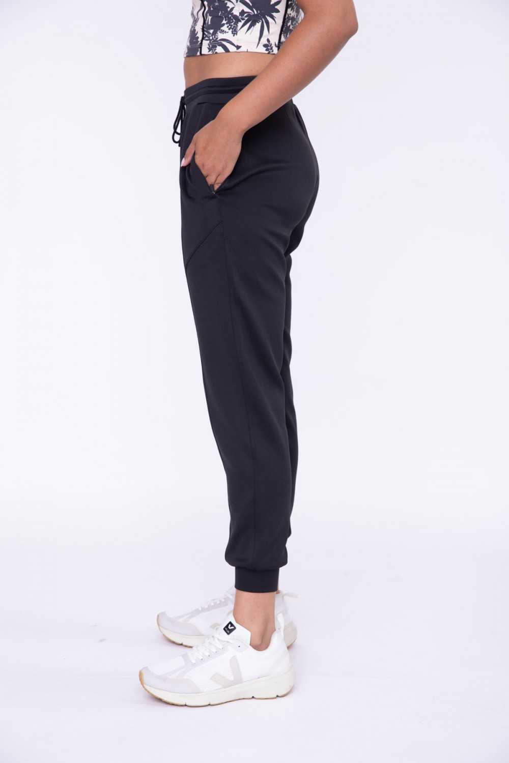 Cuffed Joggers with Zippered Pockets