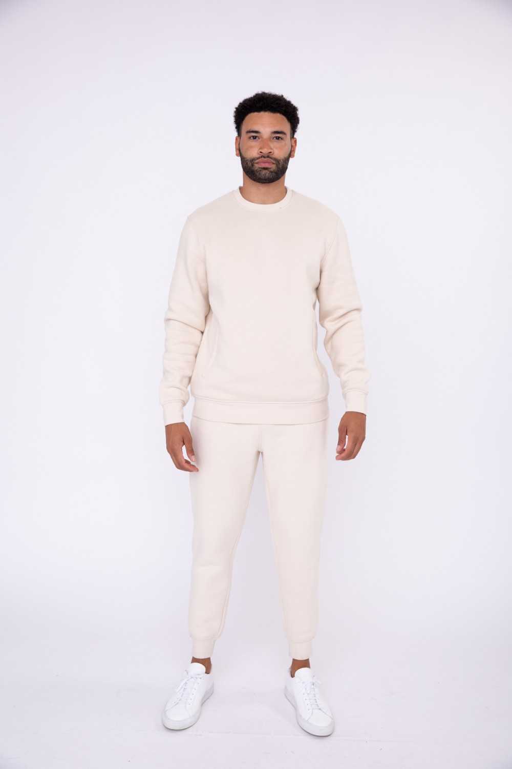 Cuffed Sweatpants with Fleece Interior