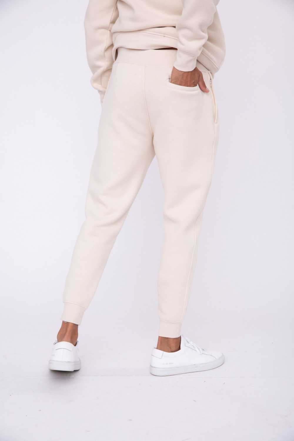 Cuffed Sweatpants with Fleece Interior