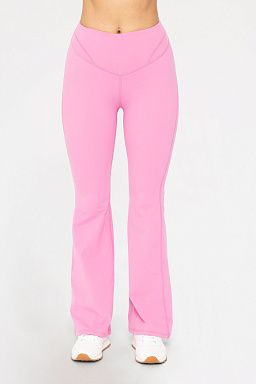 CurveEmbrace Flare Leggings Fuschia