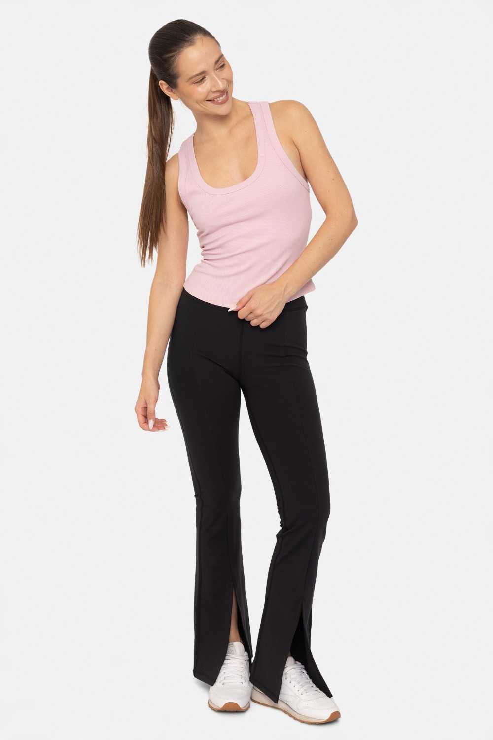 Cutout Keyhole Ribbed Racerback Tank Top Cool mauve