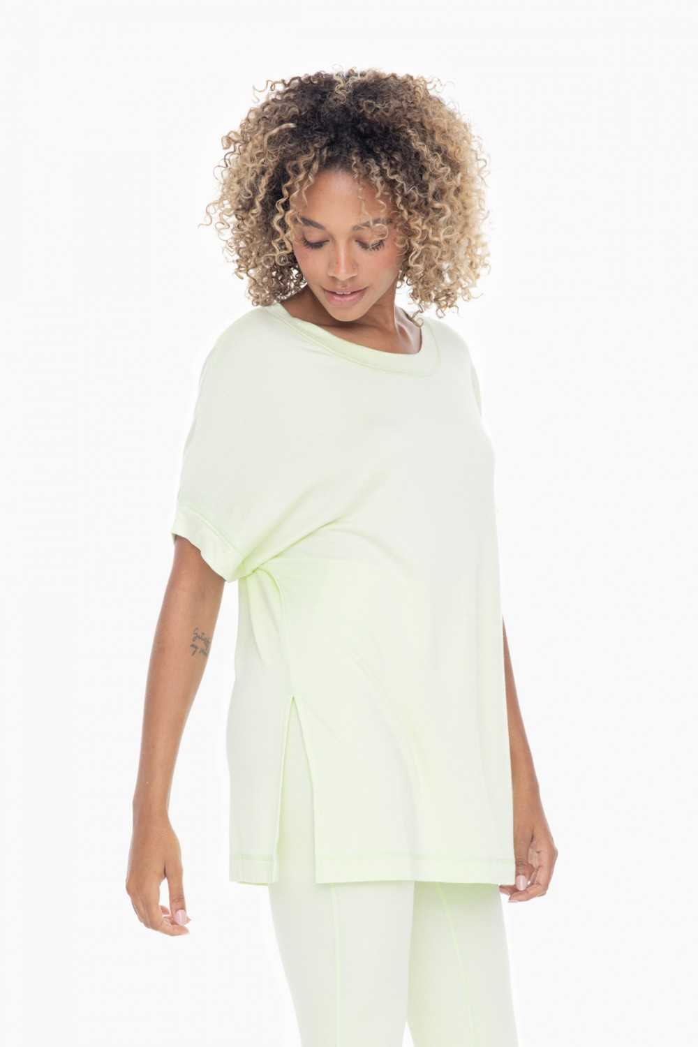 Dolman Sleeve Oversized Tunic Tee