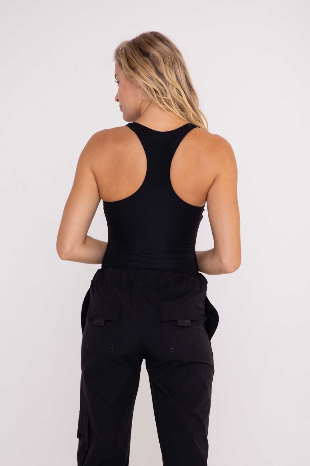 Double-Layered Racerback Bodysuit
