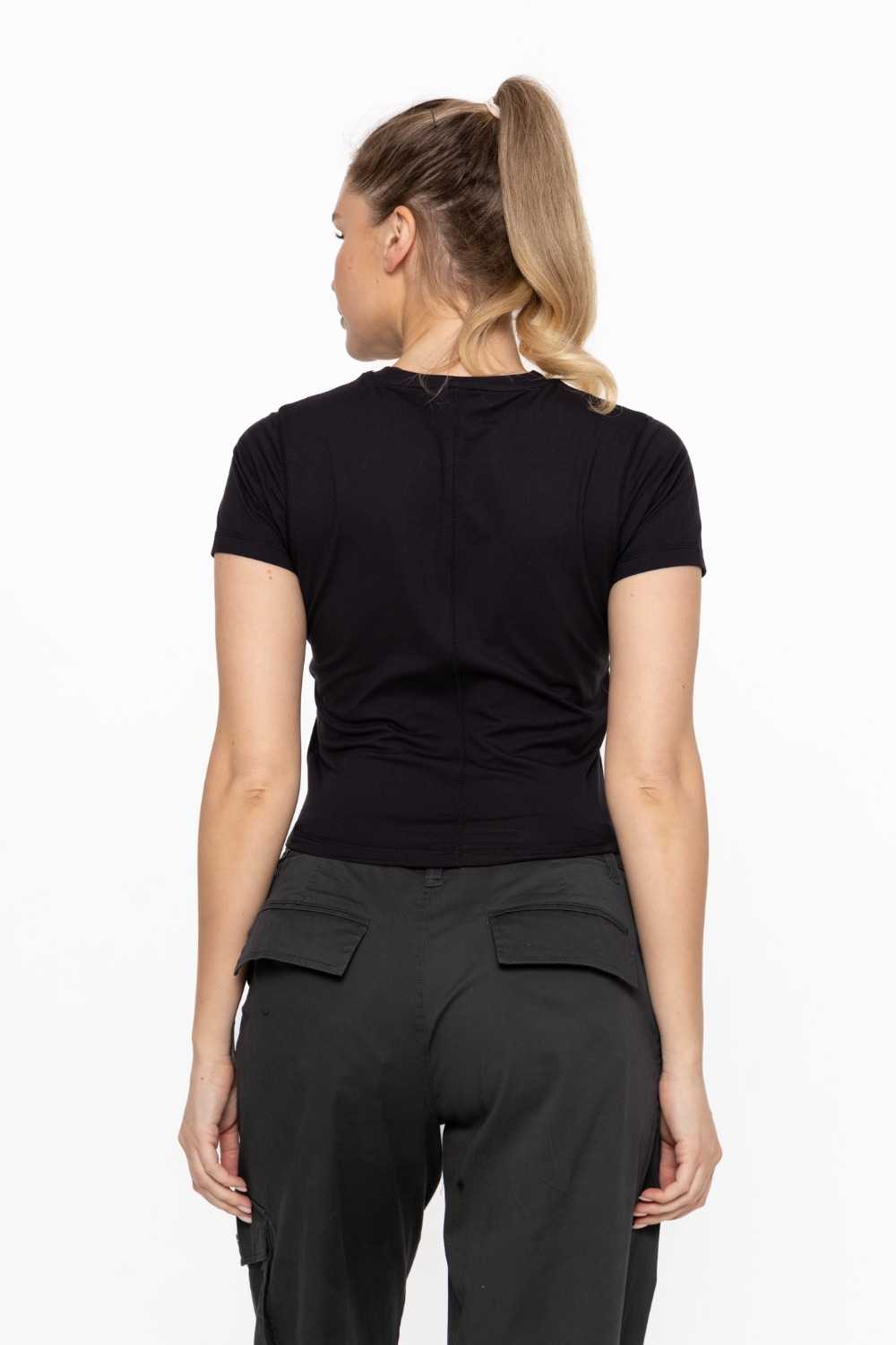 Essential Cotton Baby Tee Black