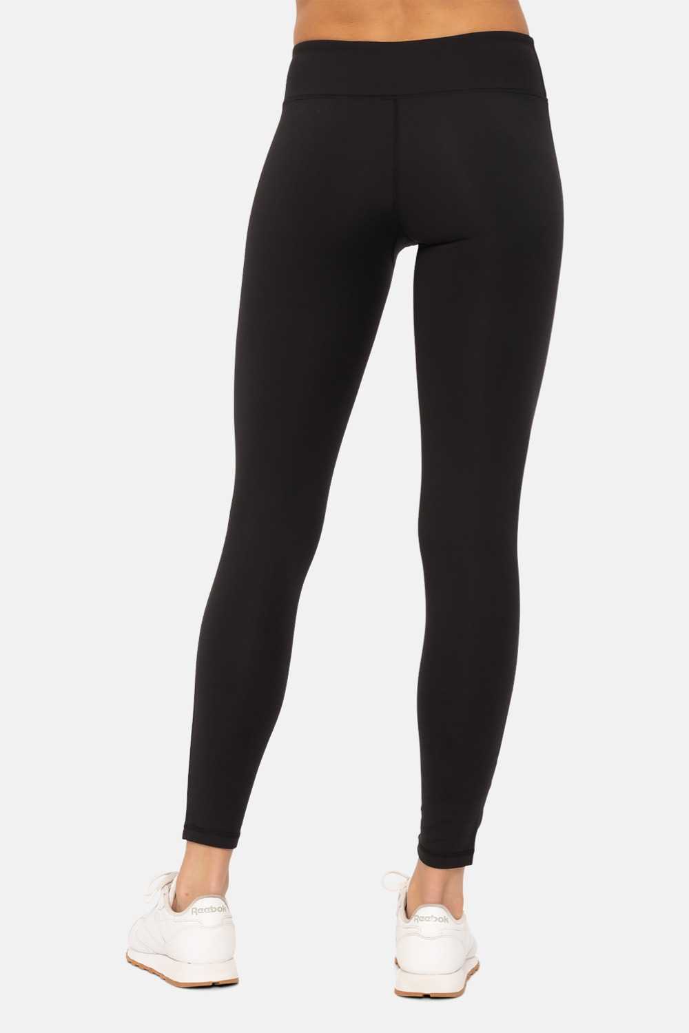 Essential Mid-Waist Leggings with Key Pocket Black