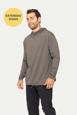 EXTENDED Toggle Hoodie Pullover Dark grey