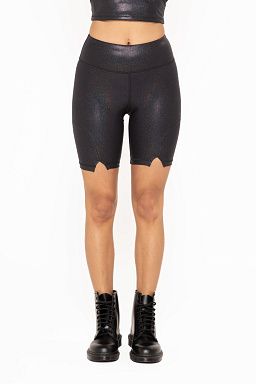 FestVibe High-Waist Biker Shorts Black/black