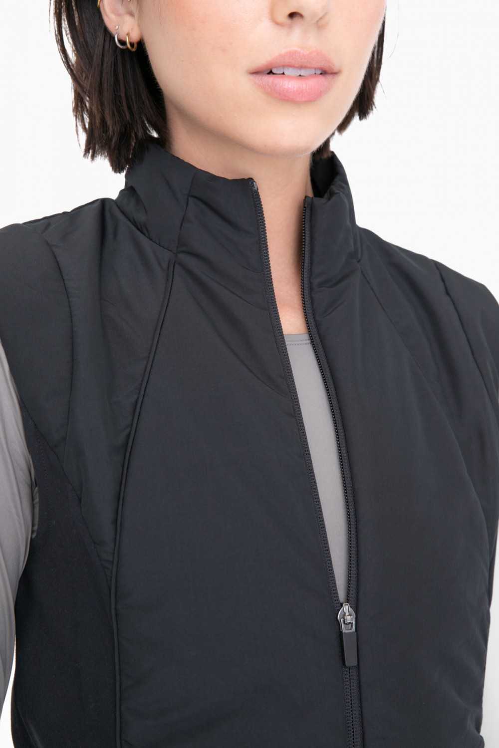 Fitted Mock Neck Active Vest