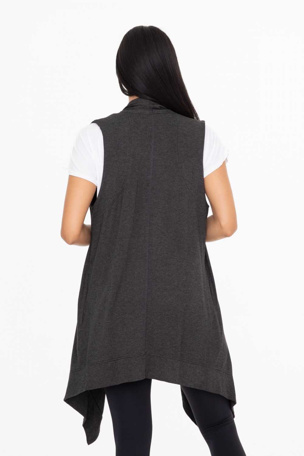 Fleece Waterfall Vest