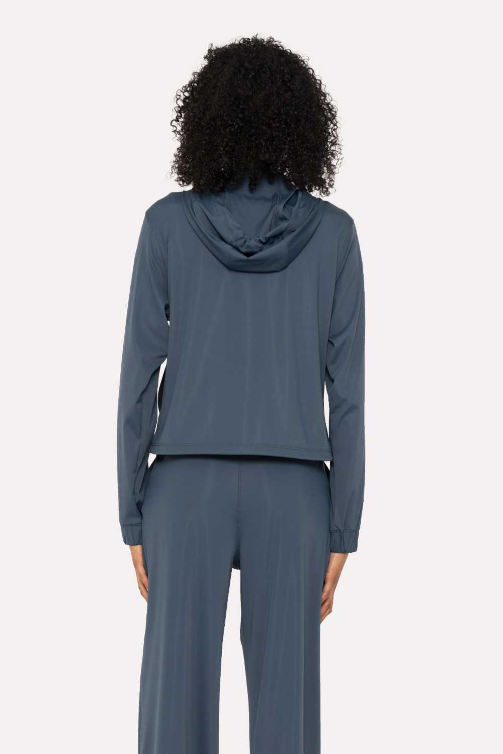 FlexFlow Hooded Running Jacket Midnight navy
