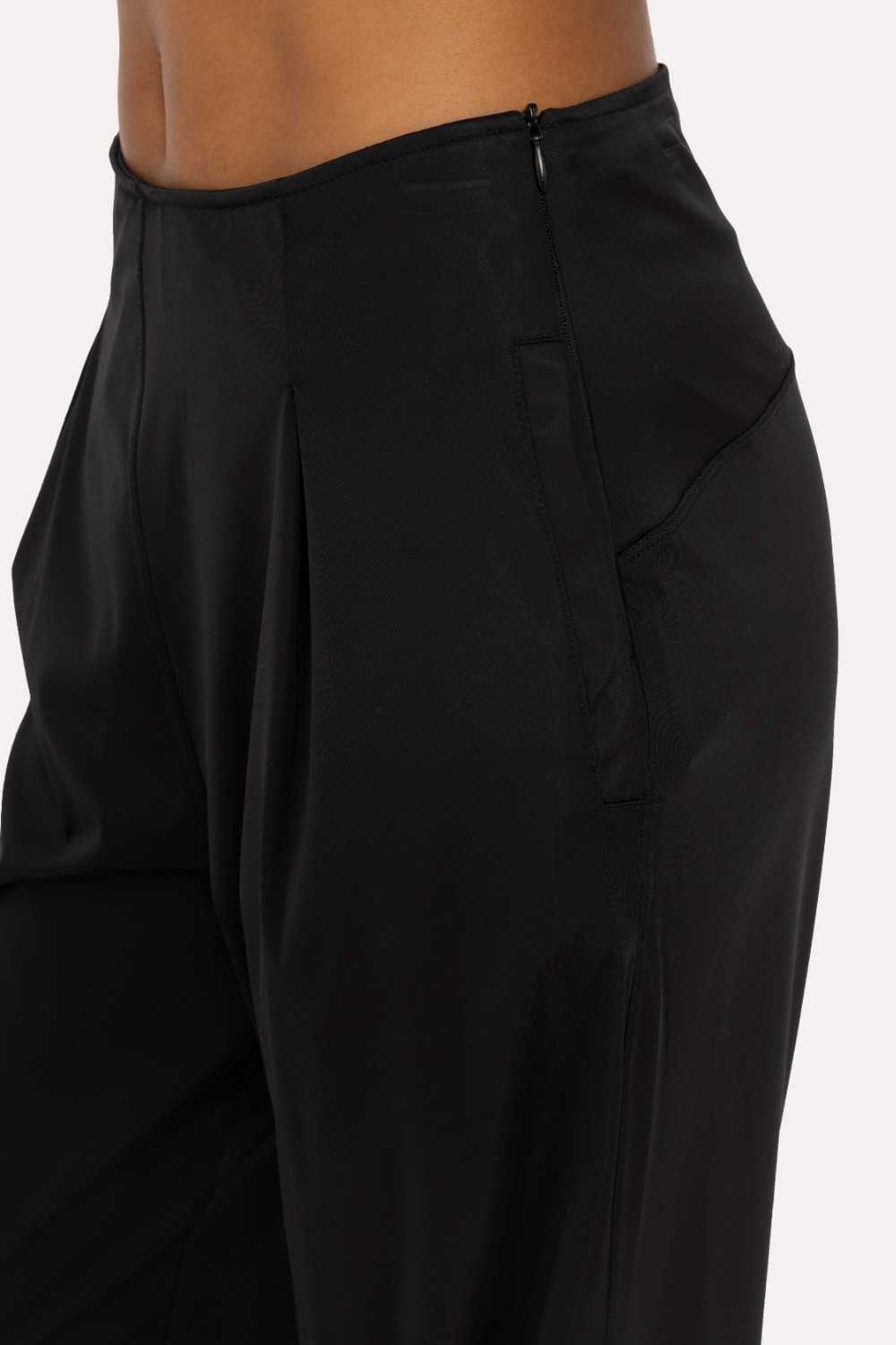 FlexFlow Pleated Front Wide Leg Pants Black