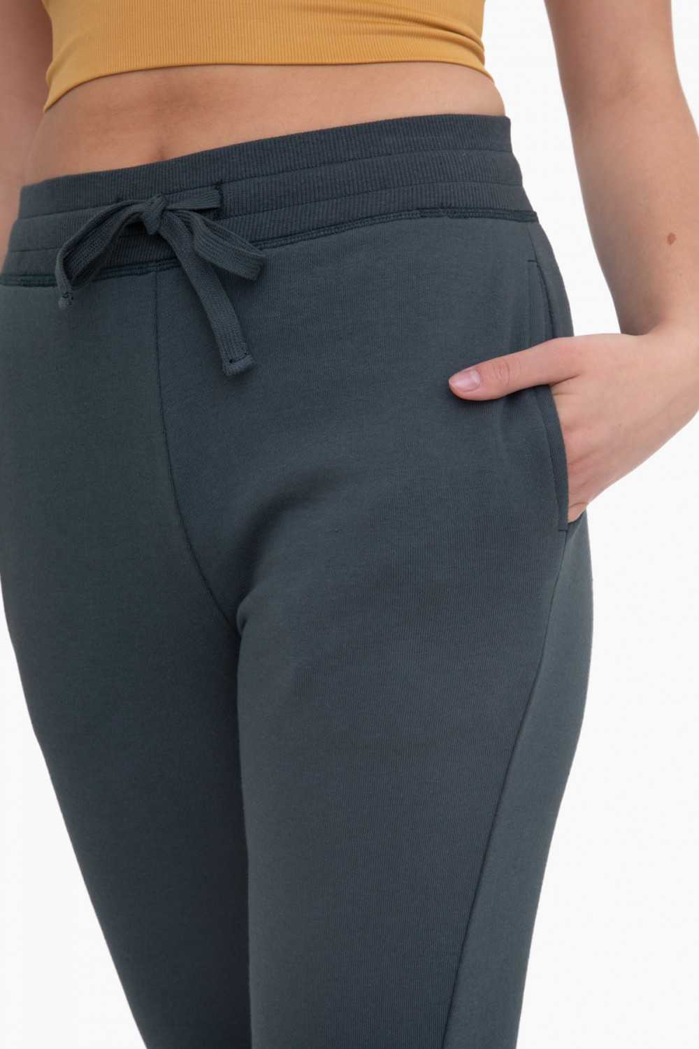 French Terry Cuffed Skinny Joggers