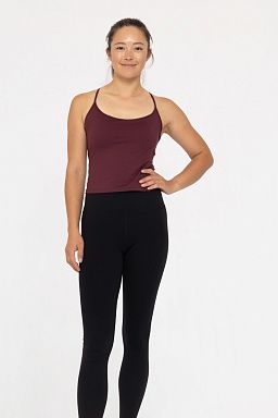 GREEN Cross Back Active Tank Plum 24