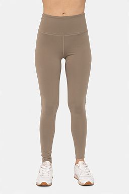 GREEN Essential Solid Leggings Warm grey