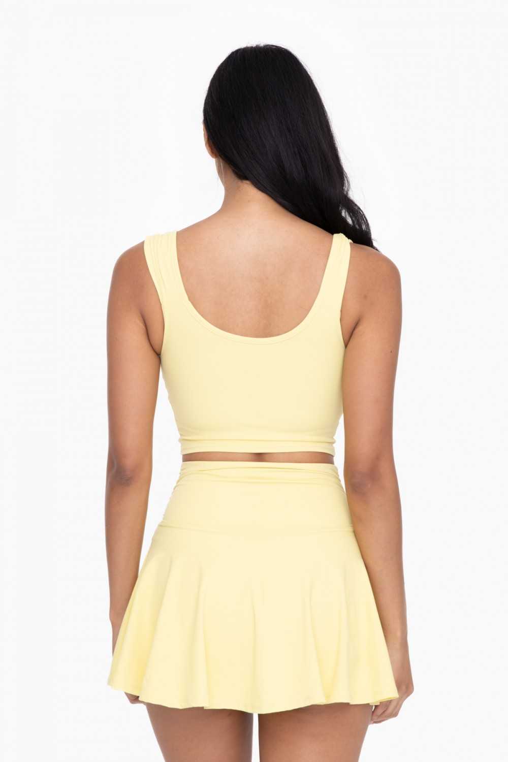 GREEN Ruched Front Active Top
