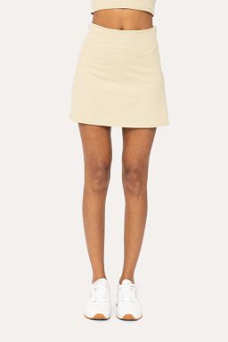 GREEN Side Stripe Tennis Skirt Green khaki