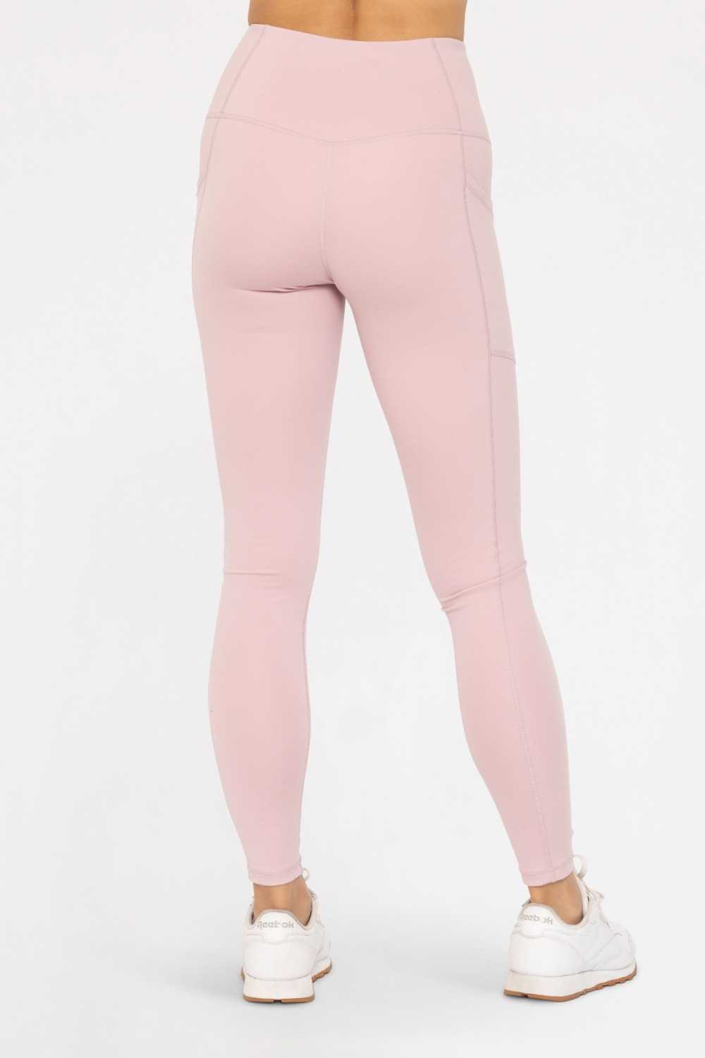 GREEN Sweetheart No Front Seam High-Waist Pocket Leggings Cool mauve
