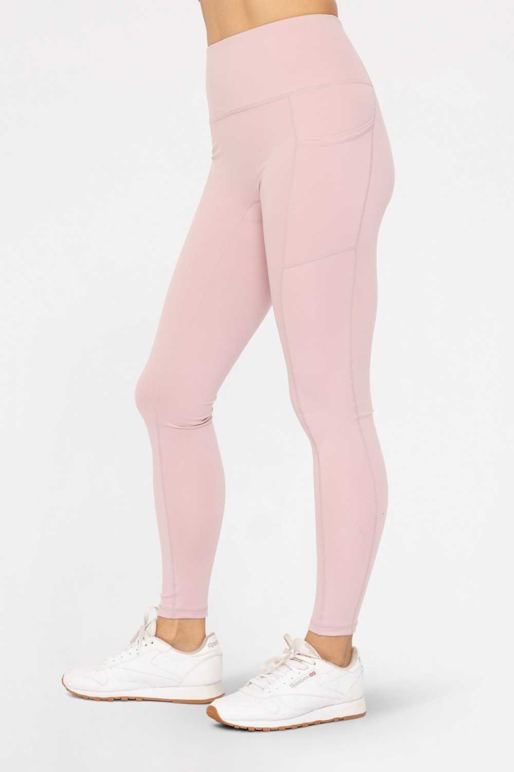 GREEN Sweetheart No Front Seam High-Waist Pocket Leggings Cool mauve