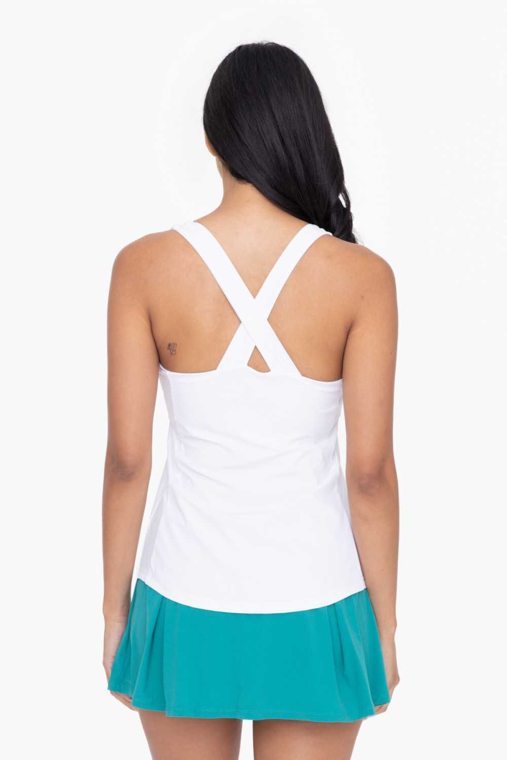 GREEN V-Neck Active Tank Top