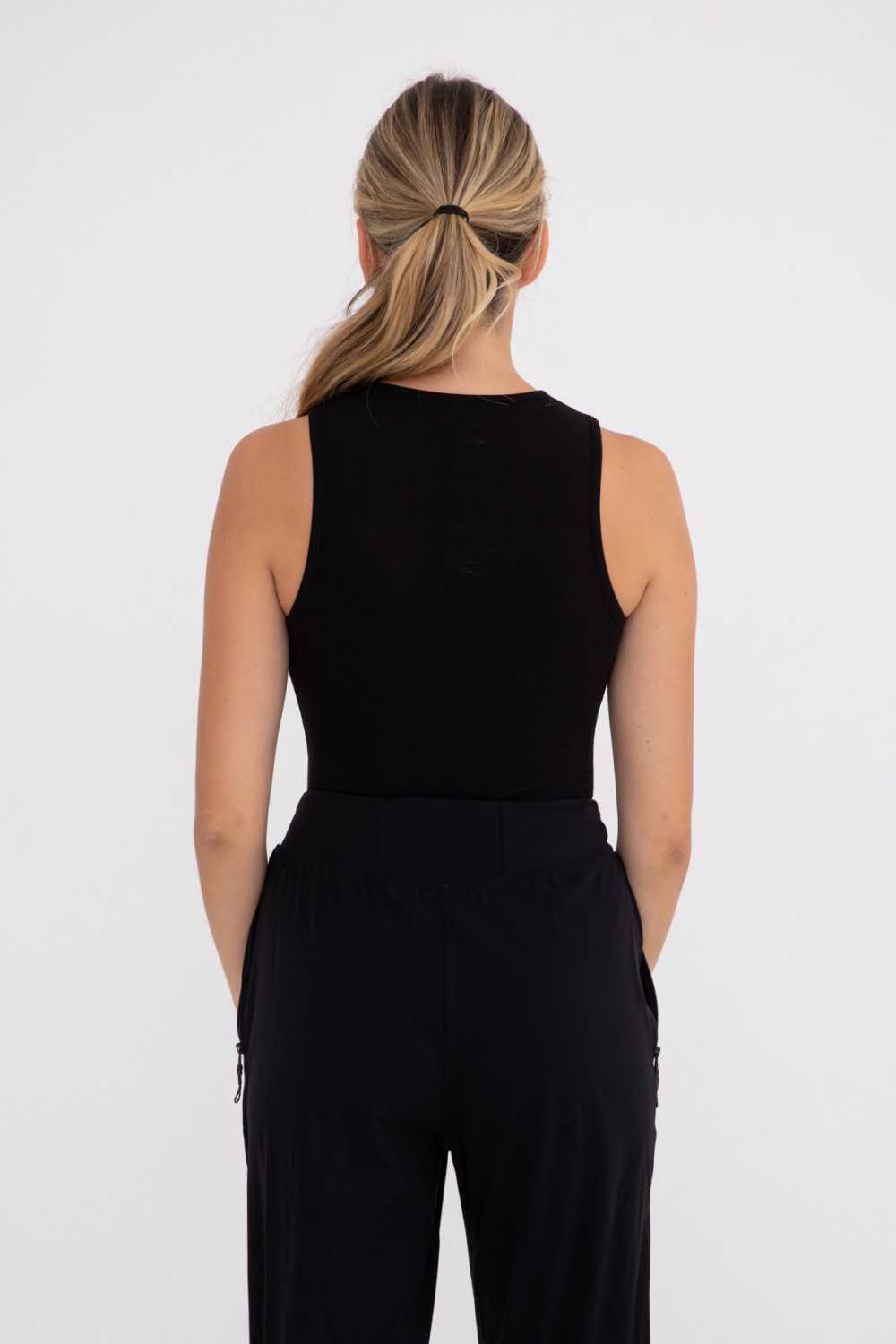Keyhole Cut-Out Sleeveless Bodysuit