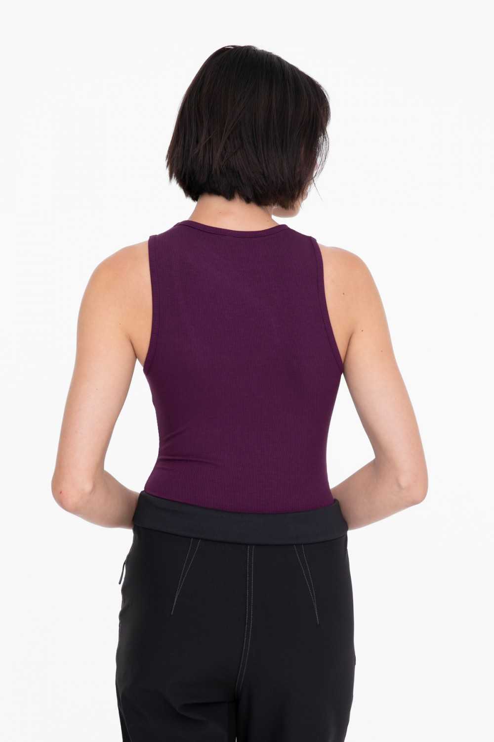 Keyhole Cut-Out Sleeveless Bodysuit